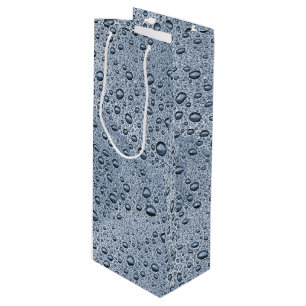 Bolsa Para Vino Gotas de agua gris de cañón