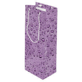 Bolsa Para Vino Gotas de agua morada
