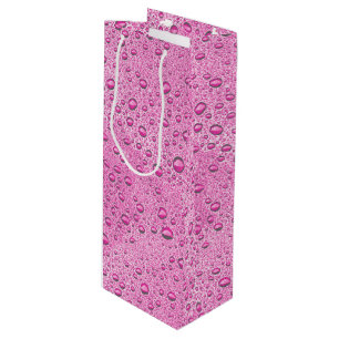 Bolsa Para Vino Gotas de agua rosada caliente