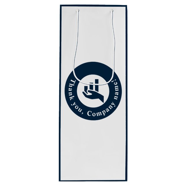 Bolsa Para Vino Gracias! Personalizado promocional (Anverso)