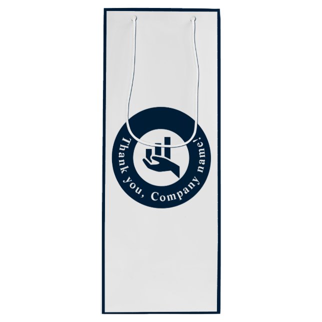 Bolsa Para Vino ¡Gracias! Promocional Personalizado (Anverso)