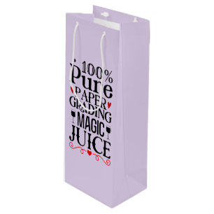 Bolsa Para Vino Gracioso Jugo de clasificación mágica de profesore