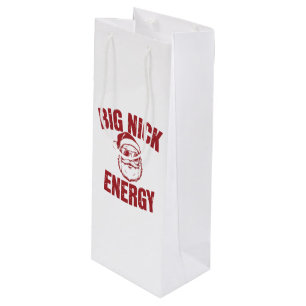Bolsa Para Vino Gran Energía de Nick Chiste Divertido de Santa Gro