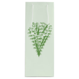 Bolsa Para Vino Green plant in the shape of a bouquet.