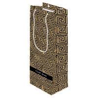 Griego Meander Key Brown, Tu Nombre, Personalizar
