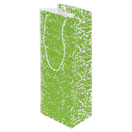 Bolsa Para Vino Grunge Lime Green Pattern - Summer Abstract Decor