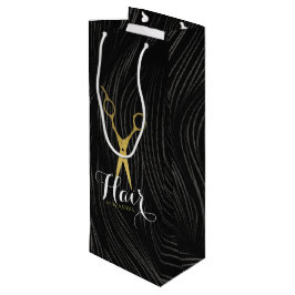 Bolsa Para Vino Hair Salon Hairstylist modernas tijeras de oro neg