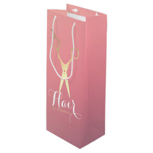 Bolsa Para Vino Hairstylist Makeup Salon Moderno Tijeras de oro ro