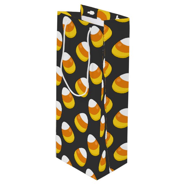 Bolsa Para Vino Halloween Candy Corn (Angulo Anverso)