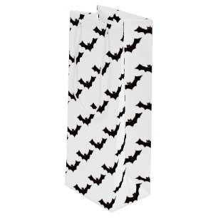 Bolsa Para Vino Halloween, Patrón De Murciélagos, Truco O Tratamie