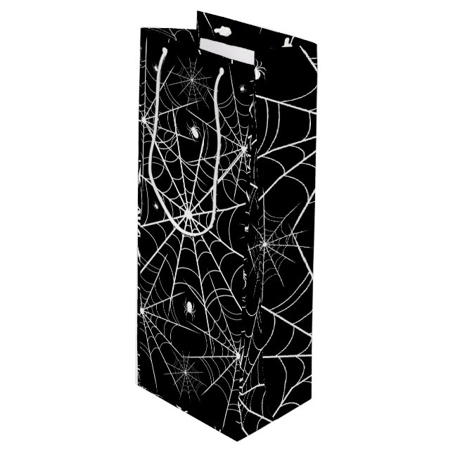 Bolsa Para Vino Halloween Spider Web (Angulo Anverso)