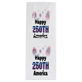 Bolsa Para Vino Happy 250th America Patriotic July 4th