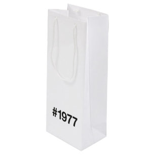 Bolsa Para Vino Hashtag 48 Aniversario de cumpleaños de 1977