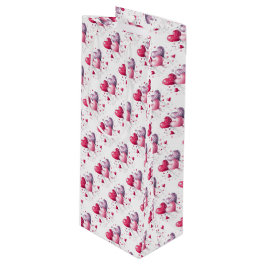 Bolsa Para Vino Heart Balloons Valentine