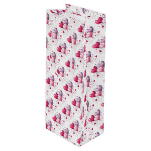 Bolsa Para Vino Heart Balloons Valentine