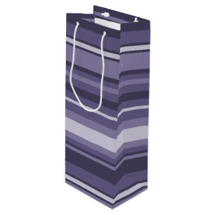 Bolsa Para Vino Heather rayas púrpuras