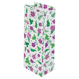 Bolsa Para Vino Hibiscus púrpura