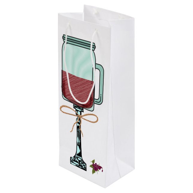 Bolsa Para Vino Hillbilly Country Wine Bag Funny Wine Tote (Angulo reverso)