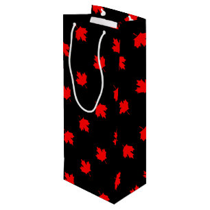 Bolsa Para Vino Hoja de arce de algodón canadiense