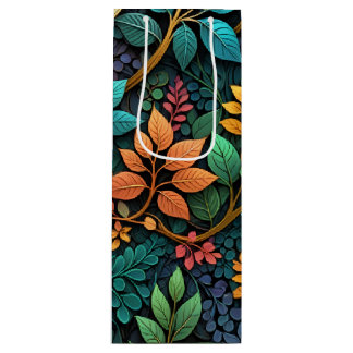 Bolsa Para Vino Hojas