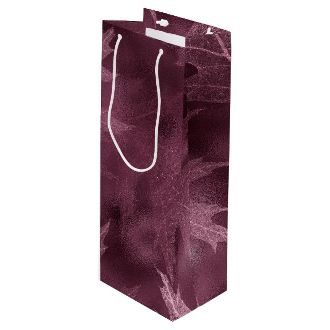 BOLSA PARA VINO HOJAS DE OTUÑO ROSADAS (Angulo Anverso)