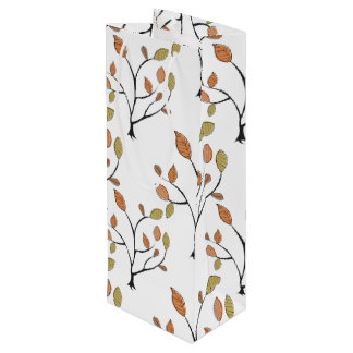 Bolsa Para Vino Hojas elegantes