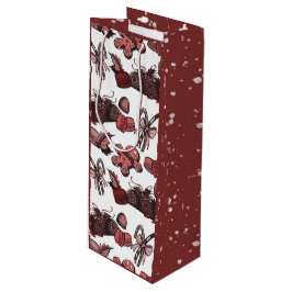 Bolsa Para Vino Holiday Sweets- Peppermint (Solid)