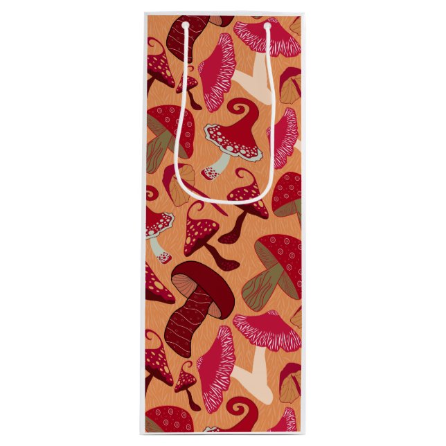 Bolsa Para Vino Hongos Cute (Anverso)