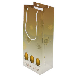 Bolsa Para Vino Huevos modernos de Pascua Dorada