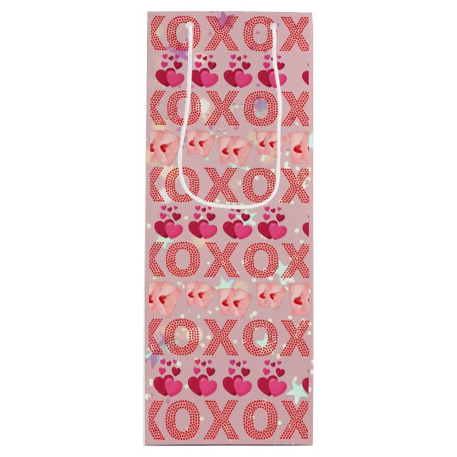 Bolsa Para Vino Hugs and kisses baby (Anverso)