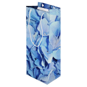 Bolsa Para Vino Hydrangea azul claro