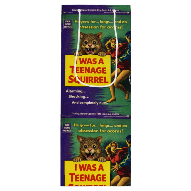 Bolsa Para Vino I was a teenage squirrel (Anverso)