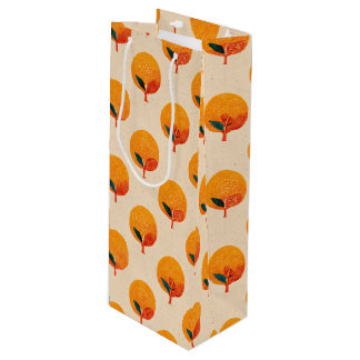 Bolsa Para Vino Ilustracion de Naranjas frescos