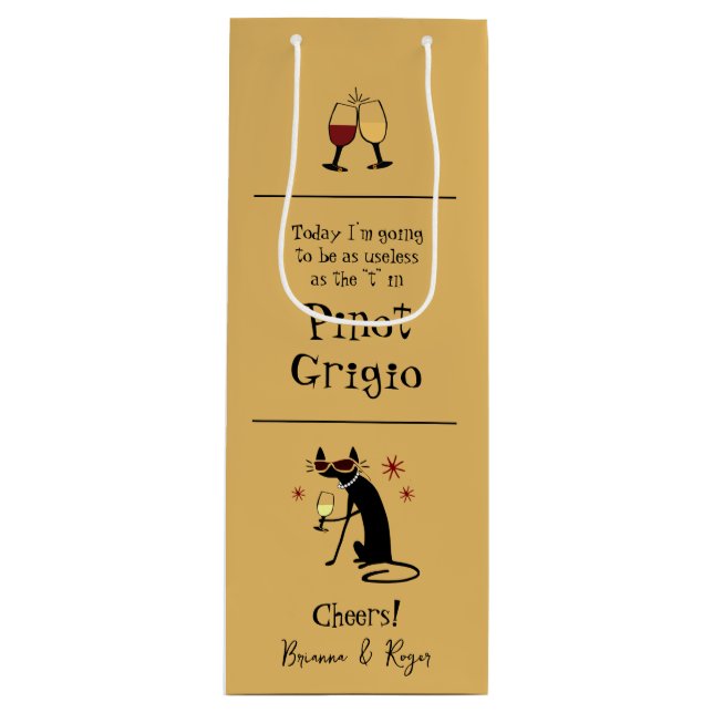 Bolsa Para Vino Inútil como T en Pinot Grigio Gracioso (Anverso)