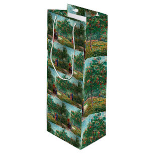 Bolsa Para Vino Jardín Van Gogh en Montmartre con amantes