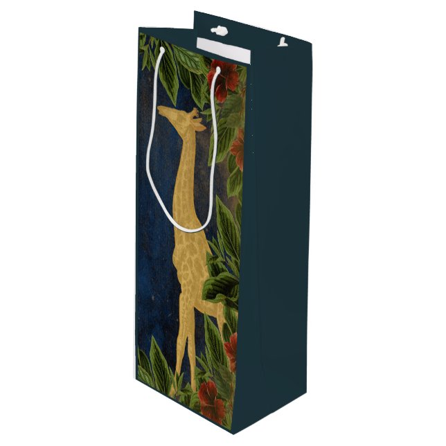 Bolsa Para Vino Jirafa elegante (Angulo Anverso)
