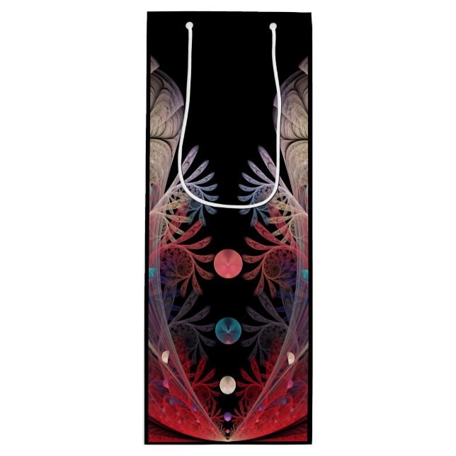 Bolsa Para Vino Jonglage Resumen arte fractal moderno de fantasía (Anverso)