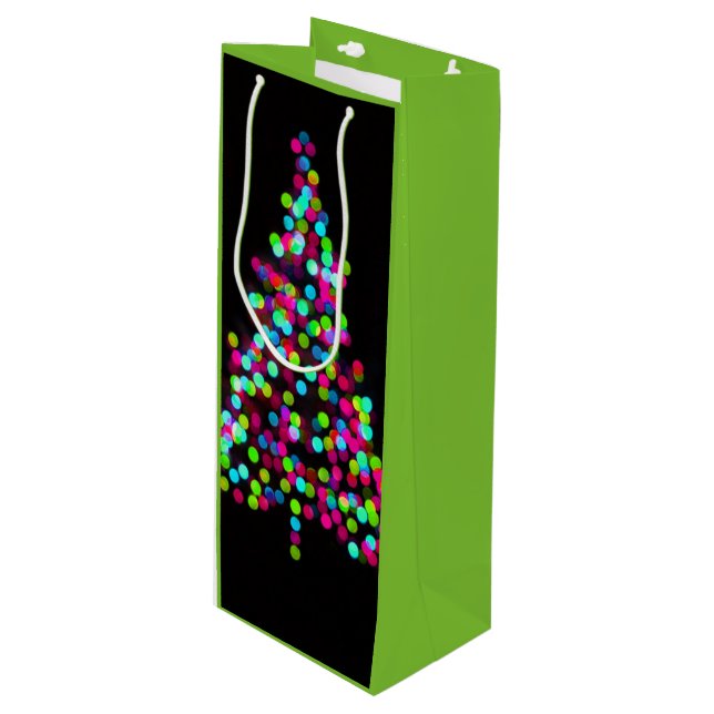 Bolsa Para Vino Joyas de árbol de Navidad en verde (Angulo Anverso)