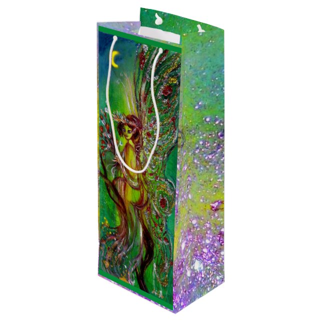 BOLSA PARA VINO JUSTO EN VERDE (Angulo reverso)