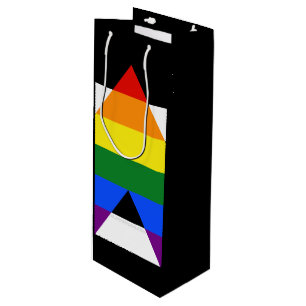 Bolsa Para Vino La bandera de aliado heterosexual de SlipperyJoe c