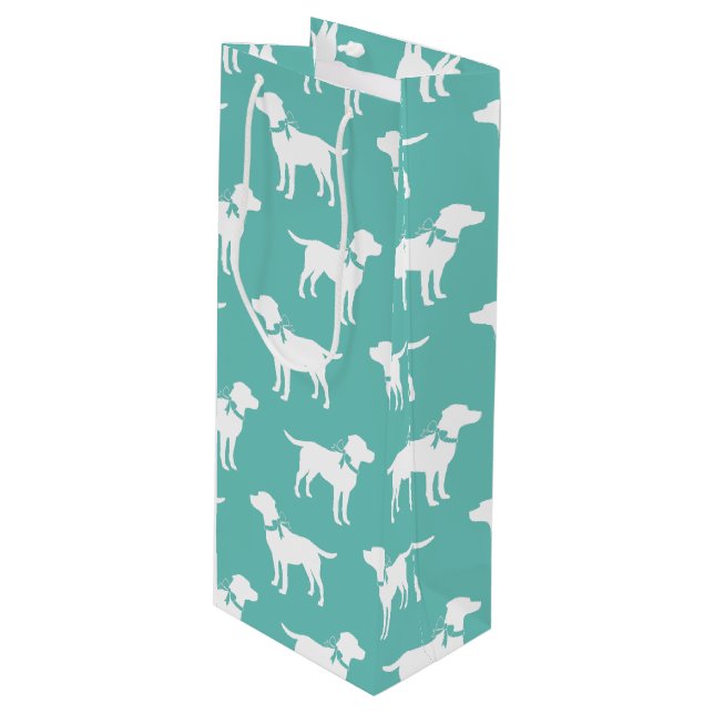 Bolsa Para Vino Labrador Perro Black Lab Puppy (Angulo Anverso)