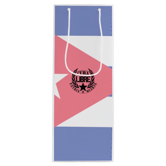 Bolsa Para Vino Laureles de Cuba Libre Motto (Anverso)