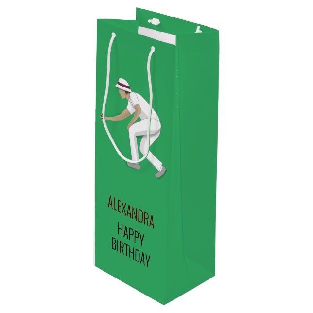 Bolsa Para Vino Lawn Bowls (Angulo Anverso)