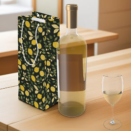 Bolsa Para Vino Lemones y hojas