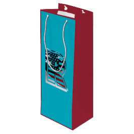 Bolsa Para Vino Letra R Monograma Bandera de Estados Unidos
