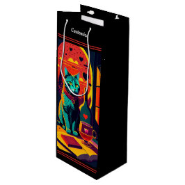 Bolsa Para Vino Libros De Gatos Y Vino Al Azar