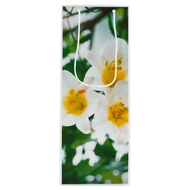 Bolsa Para Vino Lilis blancas - Lilium candidum de flores de lirio (Anverso)