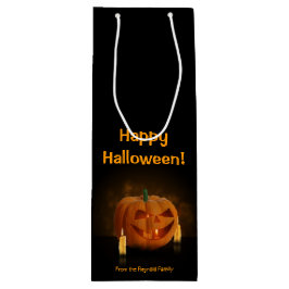 Bolsa Para Vino Linterna de calabaza de Halloween con velas