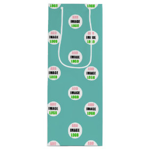 Bolsa Para Vino Logo de la Compañía Comercial Editable Profesional