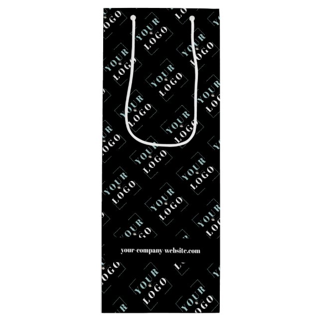 Bolsa Para Vino Logo de la empresa y Personalizado del sitio web i (Anverso)